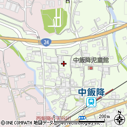 和歌山県伊都郡かつらぎ町中飯降318周辺の地図
