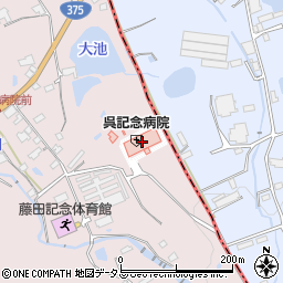 呉記念病院 介護医療院周辺の地図