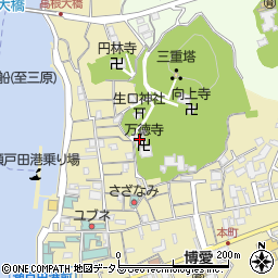 万徳寺周辺の地図