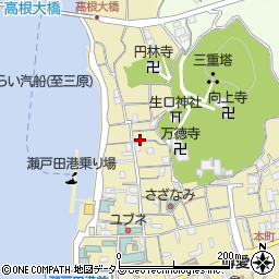 広島県尾道市瀬戸田町瀬戸田153周辺の地図