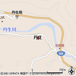 奈良県吉野郡下市町丹生周辺の地図