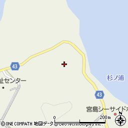 広島県廿日市市宮島町緑町周辺の地図