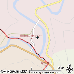 「道の駅」吉野路黒滝公衆トイレ周辺の地図