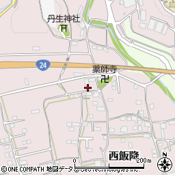 和歌山県伊都郡かつらぎ町西飯降286周辺の地図