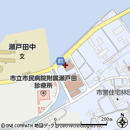 尾道市南部地域包括支援センター　瀬戸田支所周辺の地図