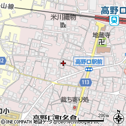和歌山県橋本市高野口町名倉825周辺の地図