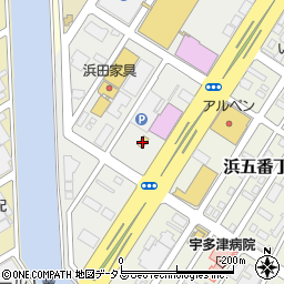 ファミリーマート宇多津浜店周辺の地図