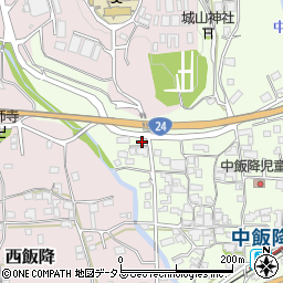 和歌山県伊都郡かつらぎ町中飯降392周辺の地図