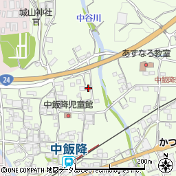 和歌山県伊都郡かつらぎ町中飯降512周辺の地図