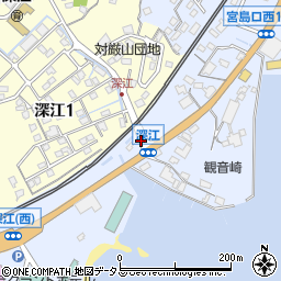 宮島口西周辺の地図