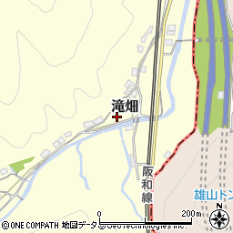和歌山県和歌山市滝畑周辺の地図