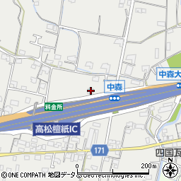 香川県高松市檀紙町1337周辺の地図