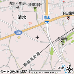 和歌山県橋本市清水517周辺の地図