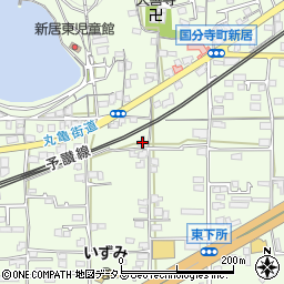 香川県高松市国分寺町新居268周辺の地図
