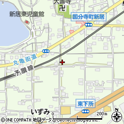 香川県高松市国分寺町新居254周辺の地図