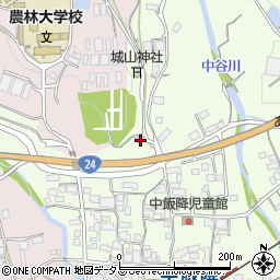 和歌山県伊都郡かつらぎ町中飯降477周辺の地図
