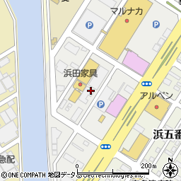 香川県宇多津町（綾歌郡）浜二番丁周辺の地図