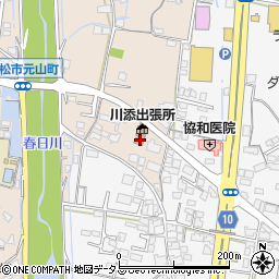 高松市川添コミュニティセンター周辺の地図
