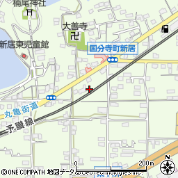 香川県高松市国分寺町新居256周辺の地図