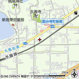 香川県高松市国分寺町新居261周辺の地図