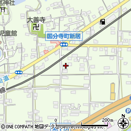 香川県高松市国分寺町新居181周辺の地図