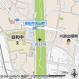 川添橋周辺の地図
