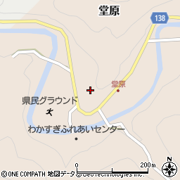 奈良県吉野郡黒滝村堂原381周辺の地図