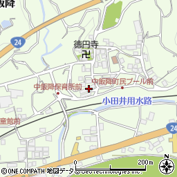 和歌山県伊都郡かつらぎ町中飯降1414周辺の地図