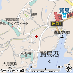 賢島ホテルベイガーデン周辺の地図