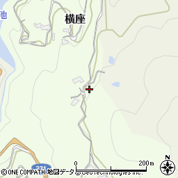 和歌山県橋本市横座周辺の地図