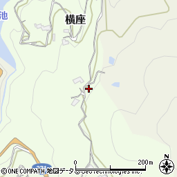 和歌山県橋本市横座周辺の地図