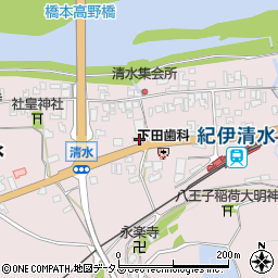 和歌山県橋本市清水160周辺の地図