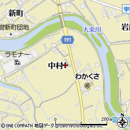 香川県綾歌郡宇多津町中村周辺の地図