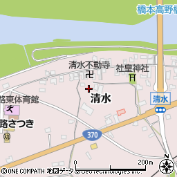 和歌山県橋本市清水264周辺の地図