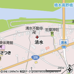 和歌山県橋本市清水265周辺の地図
