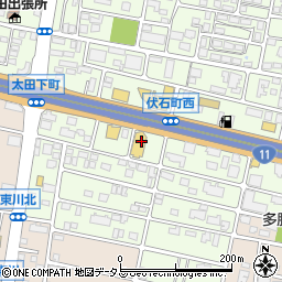ウエルシア薬局高松伏石店周辺の地図