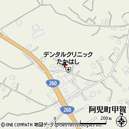 三重県志摩市阿児町甲賀3173-11周辺の地図