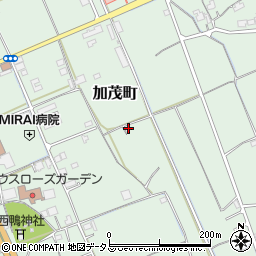香川県坂出市加茂町周辺の地図