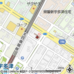 宇多津郵便局周辺の地図