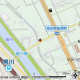 香川県坂出市加茂町甲50周辺の地図