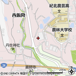 和歌山県伊都郡かつらぎ町西飯降512周辺の地図