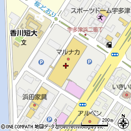 ケーズデンキイオンタウン宇多津店周辺の地図