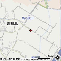 兵庫県南あわじ市志知北周辺の地図