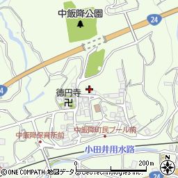 和歌山県伊都郡かつらぎ町中飯降1480周辺の地図