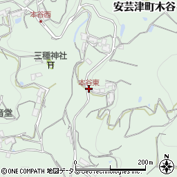 本谷東周辺の地図
