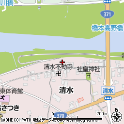 和歌山県橋本市清水258周辺の地図