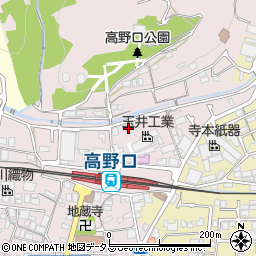 和歌山県橋本市高野口町名倉1121周辺の地図