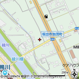 香川県坂出市加茂町甲52周辺の地図