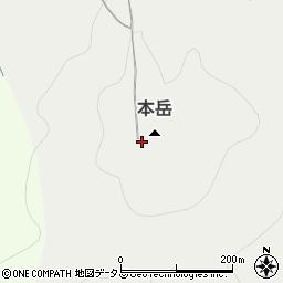 本岳周辺の地図