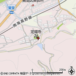 和歌山県橋本市賢堂284周辺の地図